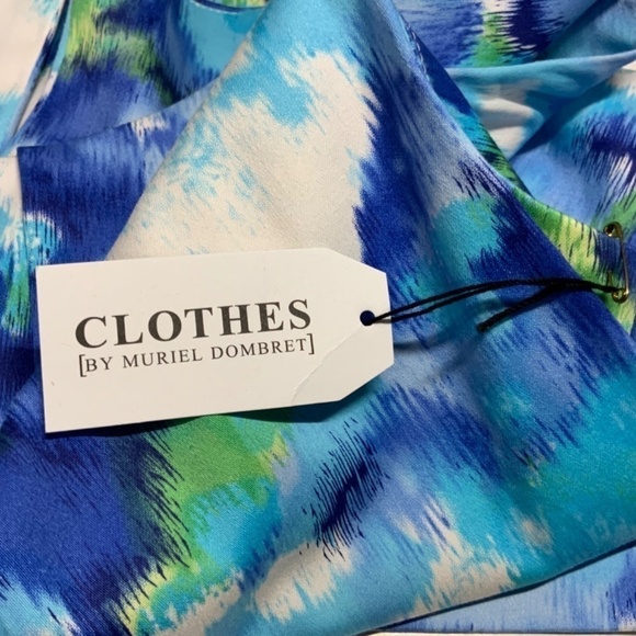 Clothes by Muriel Dombret Floral Cotton Gathered Tank Top NWT US Sz 12 - Picture 8 of 11